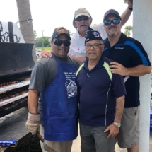 Lifequest Men helping out at Veteran's Day Community Cook Out